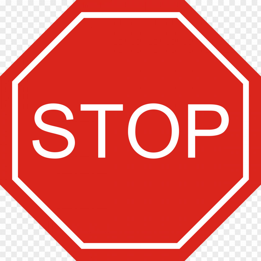 Sign Stop Traffic Warning Clip Art PNG