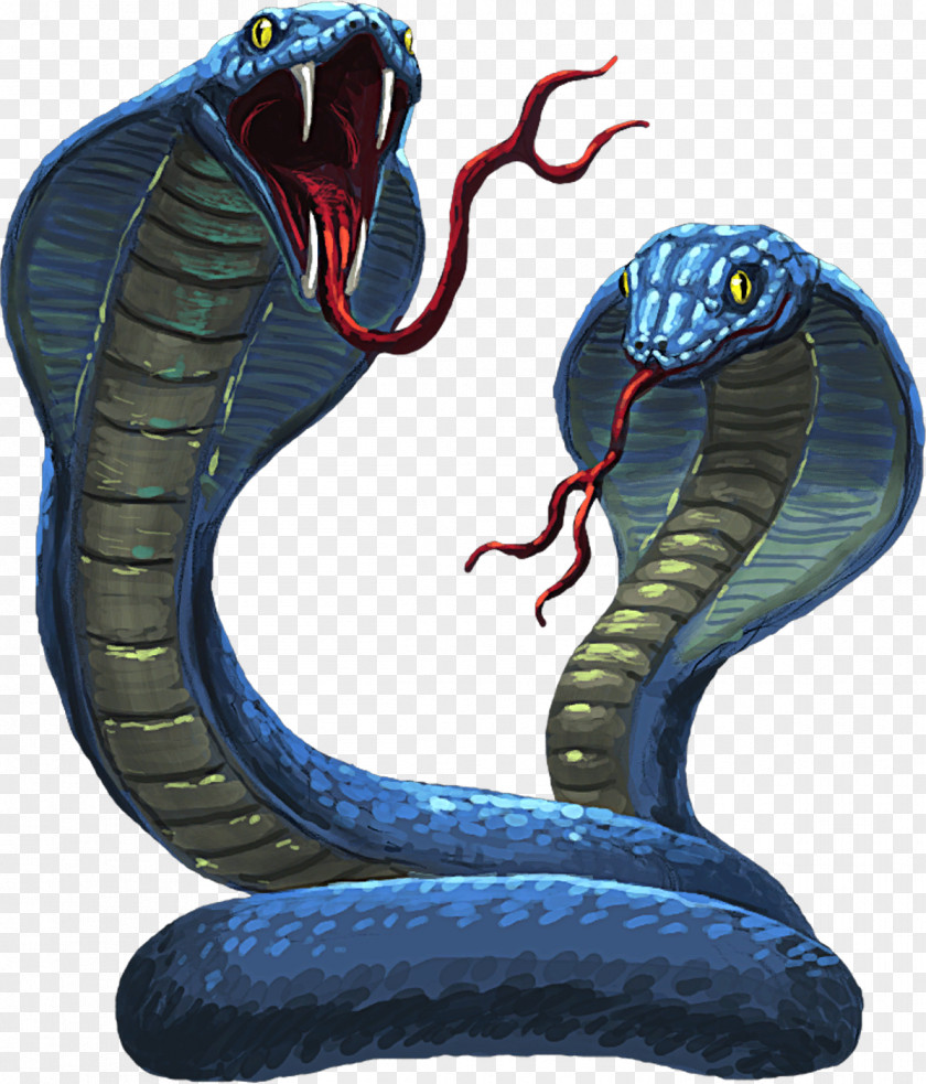 Twins Snake Reptile King Cobra Elapidae PNG