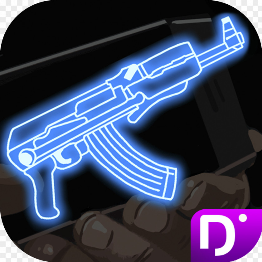 Android Simulator Laser Electro Drum Weapon Neon Sign PNG