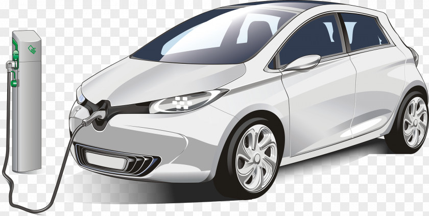 Car Renault Zoe Electric Vehicle PNG
