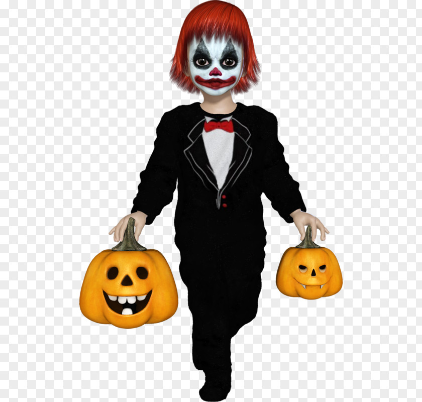 Clown Pumpkin Halloween #1 PNG