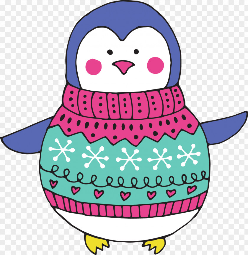 Color Penguin Feed The Bird Clip Art PNG