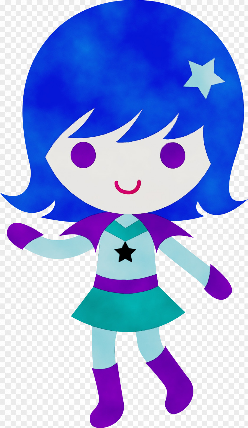 Fictional Character Purple Girl Cartoon PNG