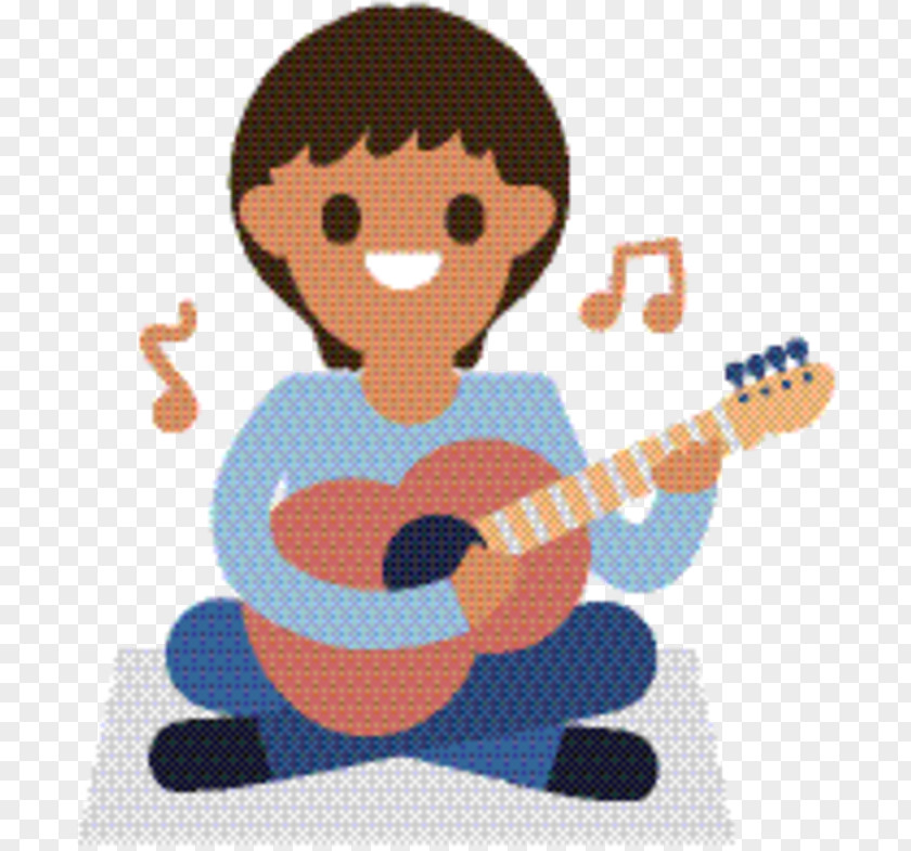 Electric Guitar Bass Boy Cartoon PNG