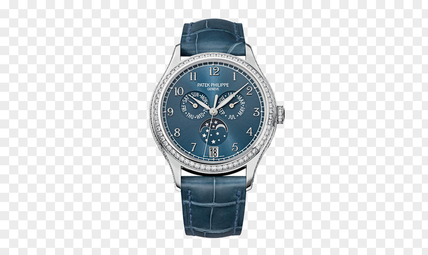 Ladies Automatic Mechanical Watches Patek Philippe & Co. Annual Calendar Complication Watch PNG