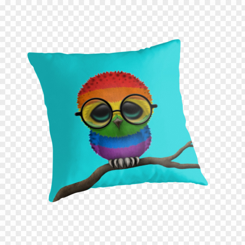 Lgbt Rainbow Owl Apple IPhone 7 Plus Glasses Throw Pillows PNG