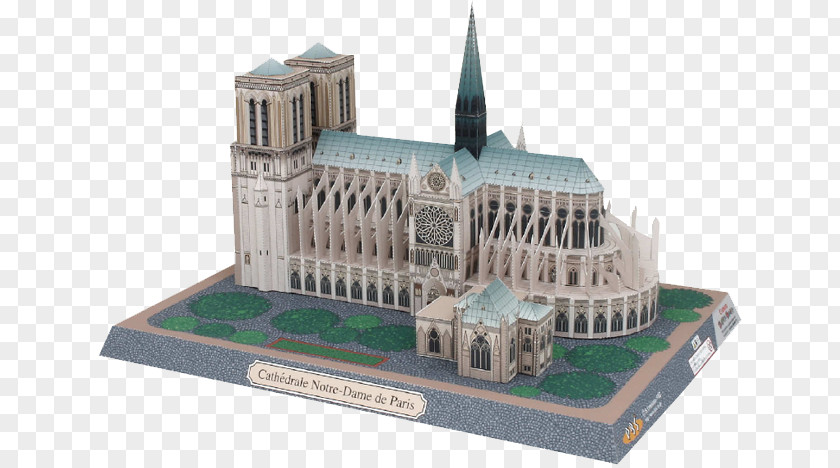 Paris Notre Dame Paper Model Building Toys Physical PNG