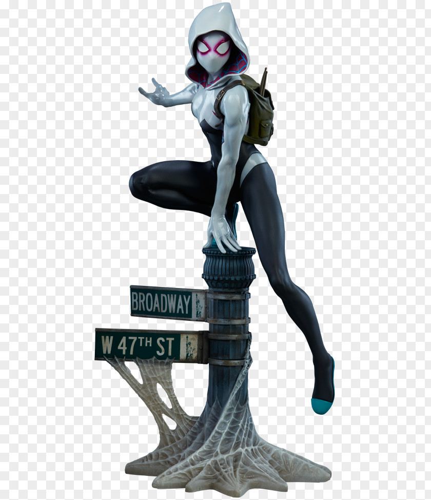 Spider Gwen Stacy Spider-Man Spider-Gwen Spider-Verse Sideshow Collectibles PNG