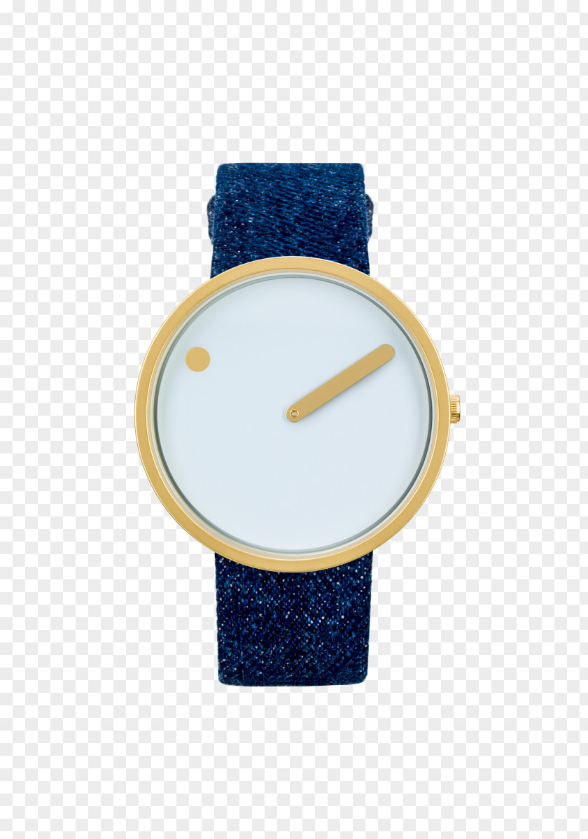 Golden Rotating Light Effect Watch Clock Strap Leather Bracelet PNG