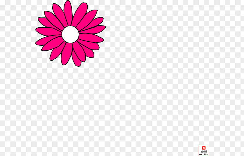 Small Daisy Red Flower Clip Art PNG