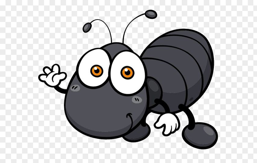Waving Ants Cockroach Insect Cartoon Illustration PNG