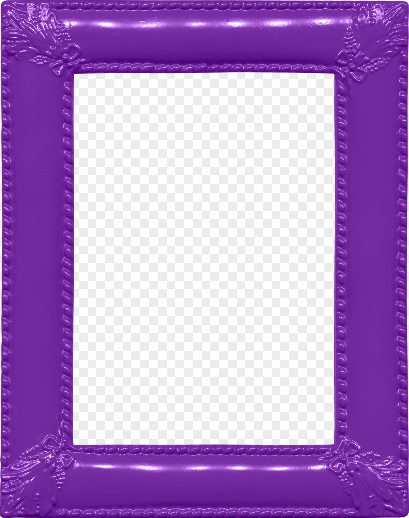 Blue Frame Picture Purple Area Pattern PNG