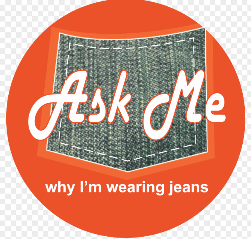 Jeans Denim Day Sticker Label PNG