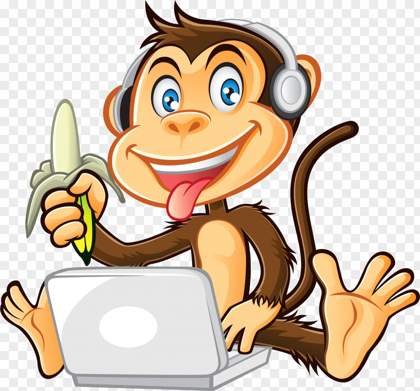Monkey Cartoon Royalty-free Clip Art PNG