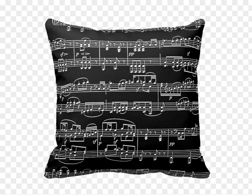 Piano Watercolor Throw Pillows Musical Note Cushion PNG