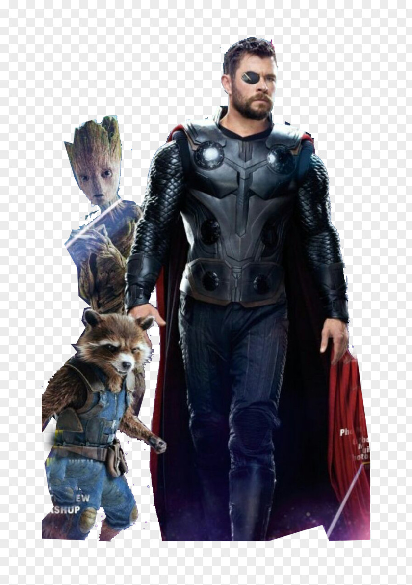 Thor Chris Hemsworth Avengers: Infinity War Groot Rocket Raccoon PNG