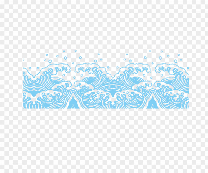 Blue Wave Wind Pattern PNG