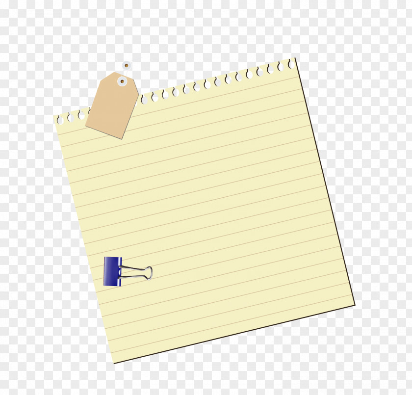 Notebook Paper Yellow Area Font PNG