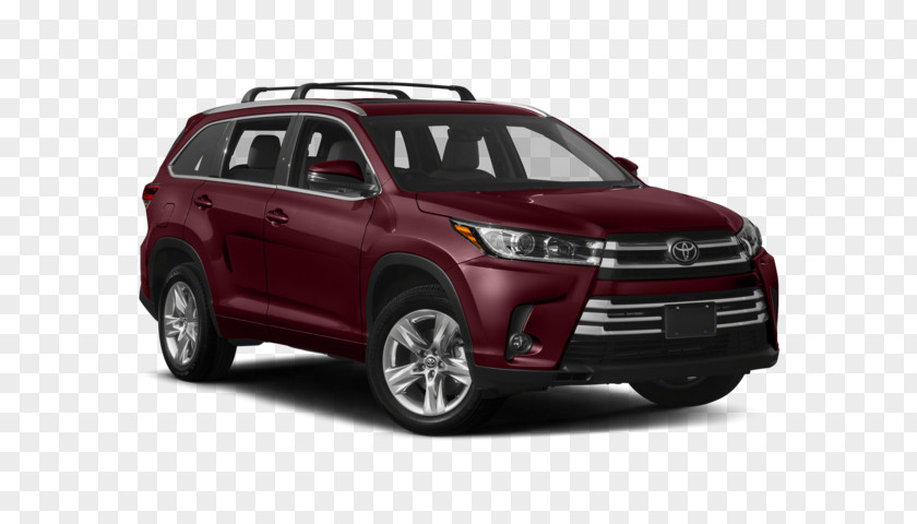 Toyota 2018 Highlander Limited AWD SUV Sport Utility Vehicle Platinum Blizzard PNG