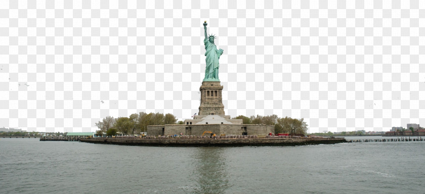 Aloof Statue Of Liberty Landmark Monument Water Resources Waterway Gas & Wash PNG