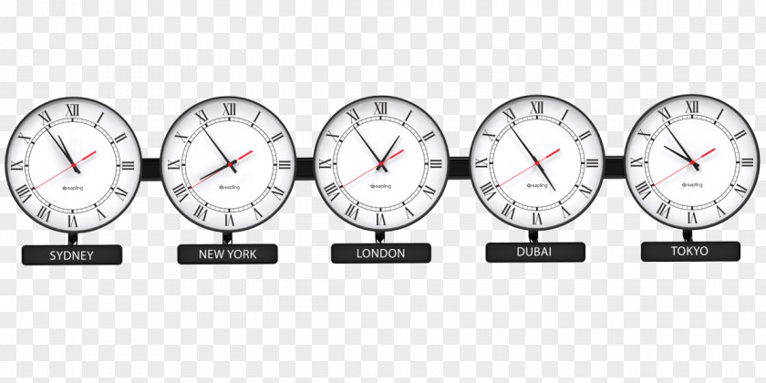Clock Digital World Time Zone Data PNG