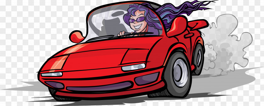 Race Car Cartoon PNG