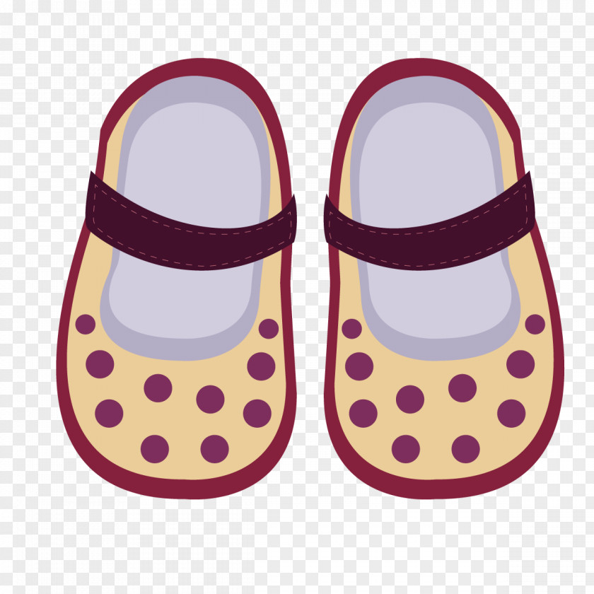 Vector Polka Dot Shoes Slipper Shoe Designer PNG