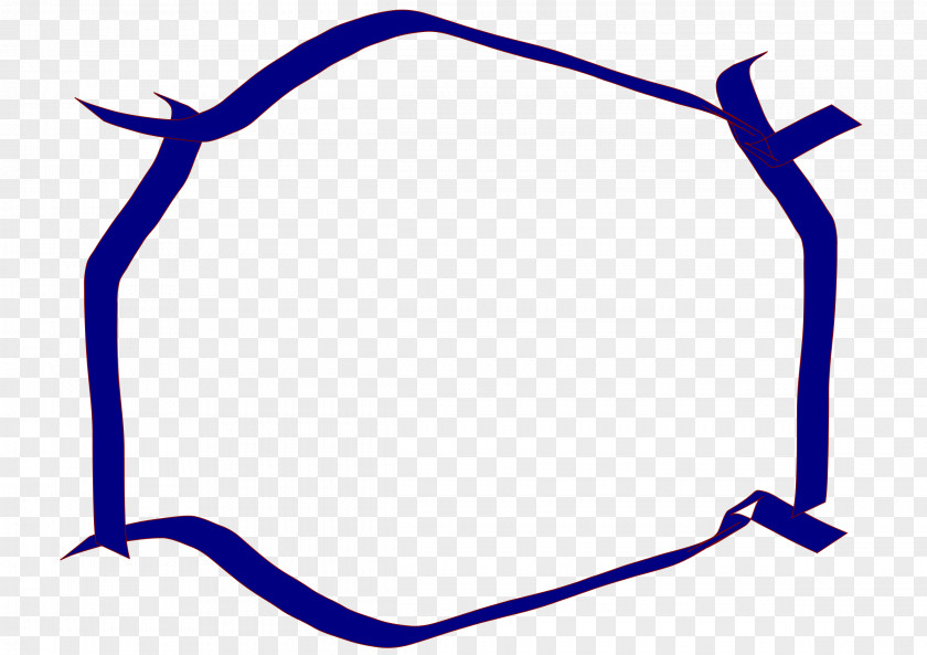 Blue Border Ribbon Clip Art PNG