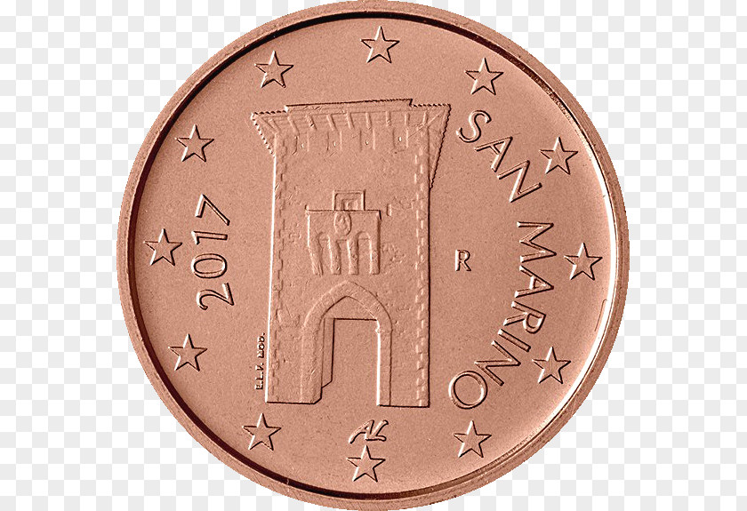 Coin Sammarinese Euro Coins San Marino 2 Cent PNG