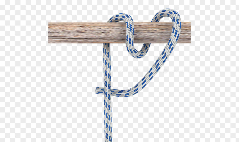 Half Turn Rope Knot Hitch Round And Two Half-hitches PNG