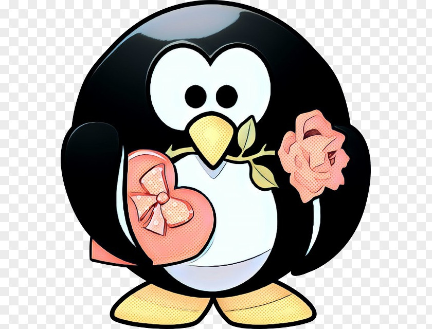 Love Penguin PNG
