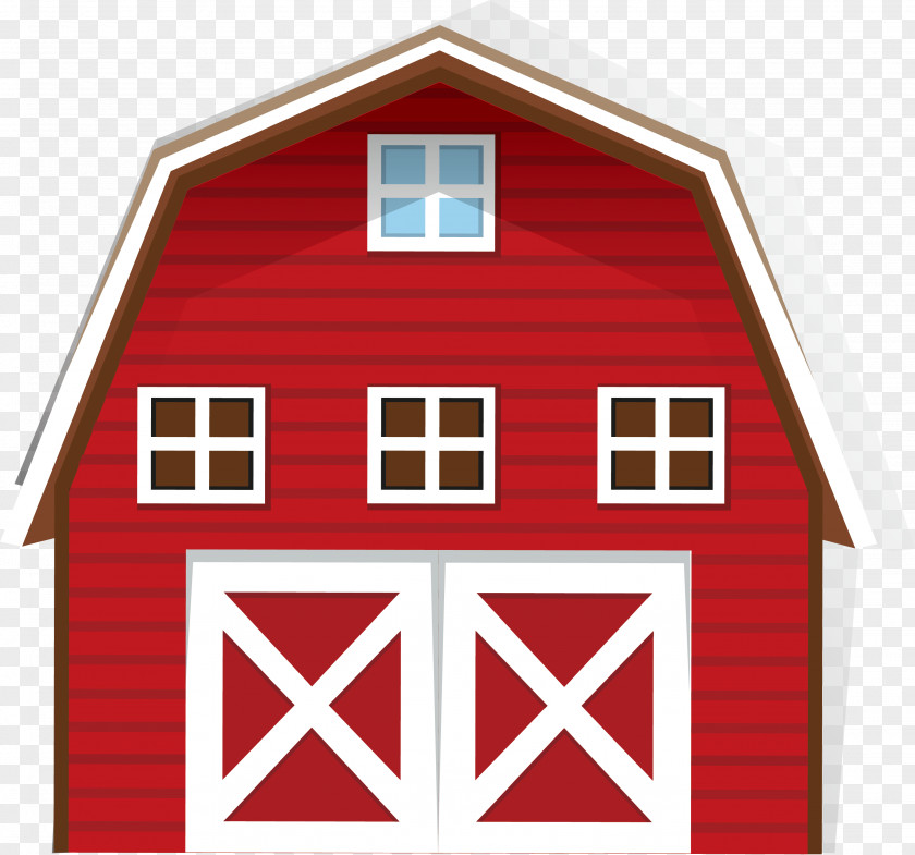 Red House Farm Barn Stock Photography Clip Art PNG