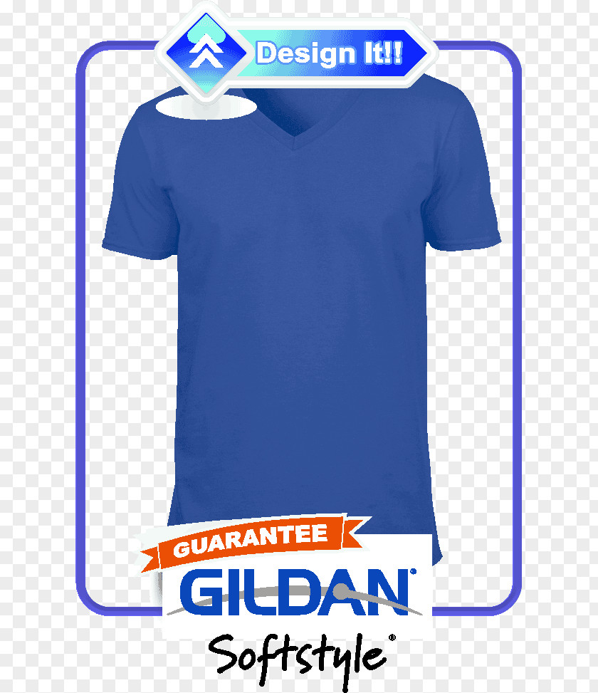 T-shirt Printed Sleeve Neckline Gildan Activewear PNG
