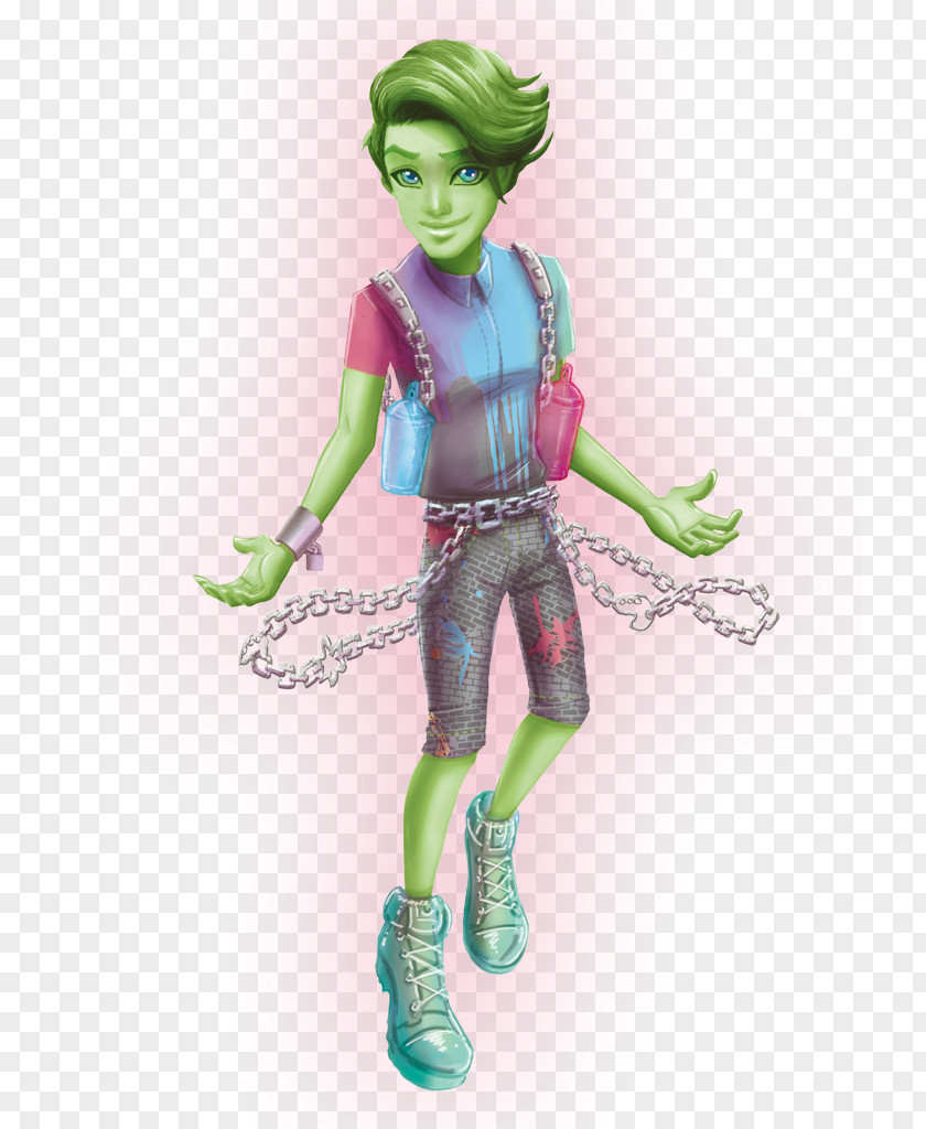 Doll Porter Geiss Monster High: Haunted Frankie Stein PNG