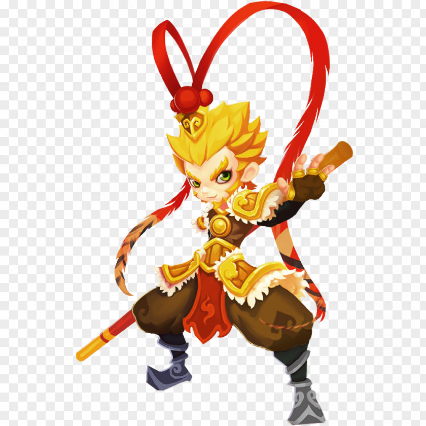 Monkey King Sun Wukong Escape Drawing Animation PNG