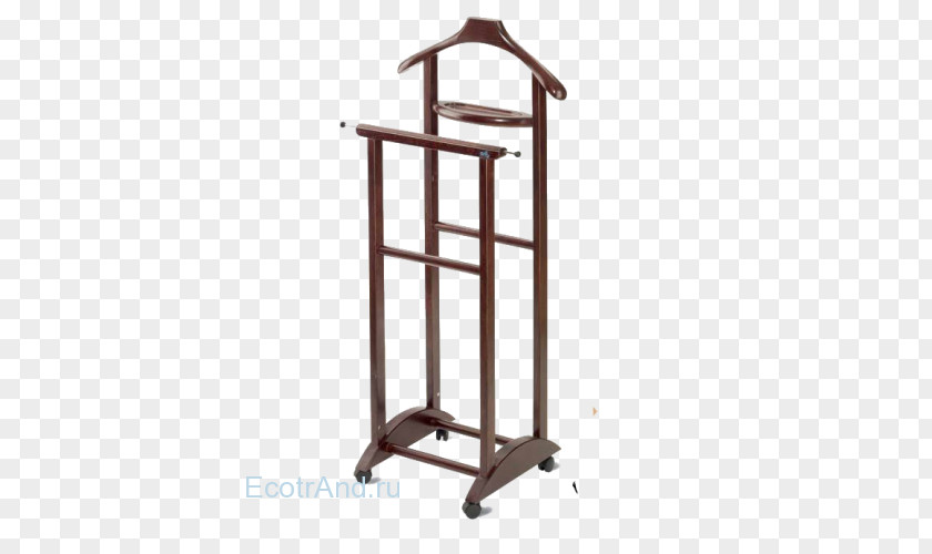 Wood Clothes Valet Clothing Hanger PNG
