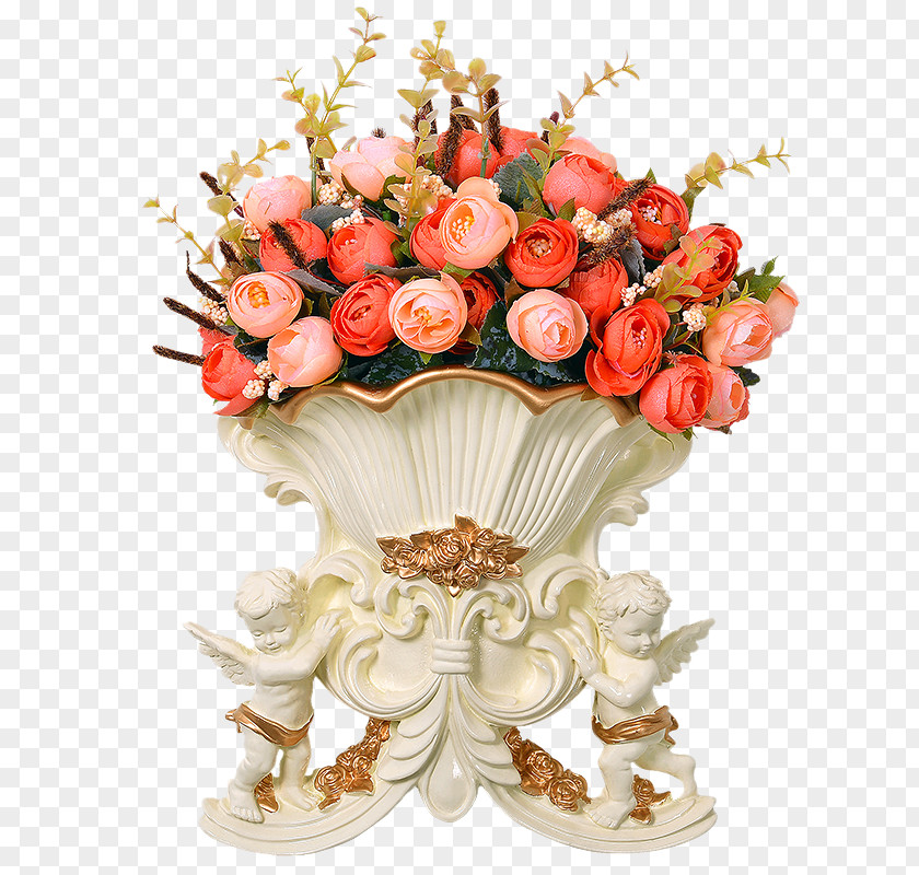 Angel Continental Flowerpot Wall Vase Rose PNG
