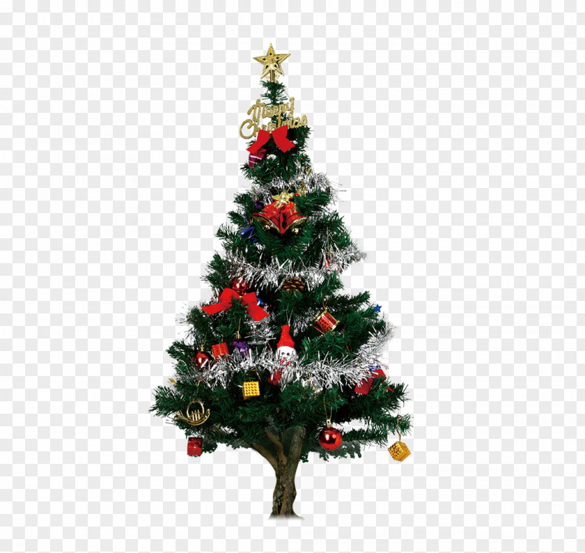 Christmas Tree Covered With Gifts Santa Claus Artificial PNG