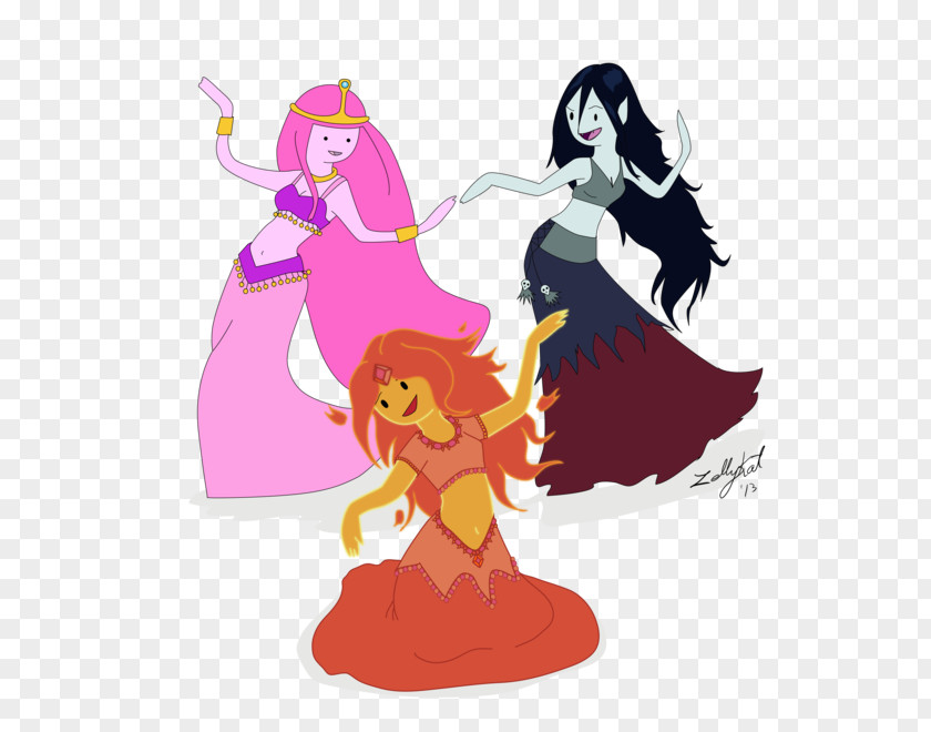 Fat Princess Bubblegum Marceline The Vampire Queen Flame Belly Dance Dresses, Skirts & Costumes PNG