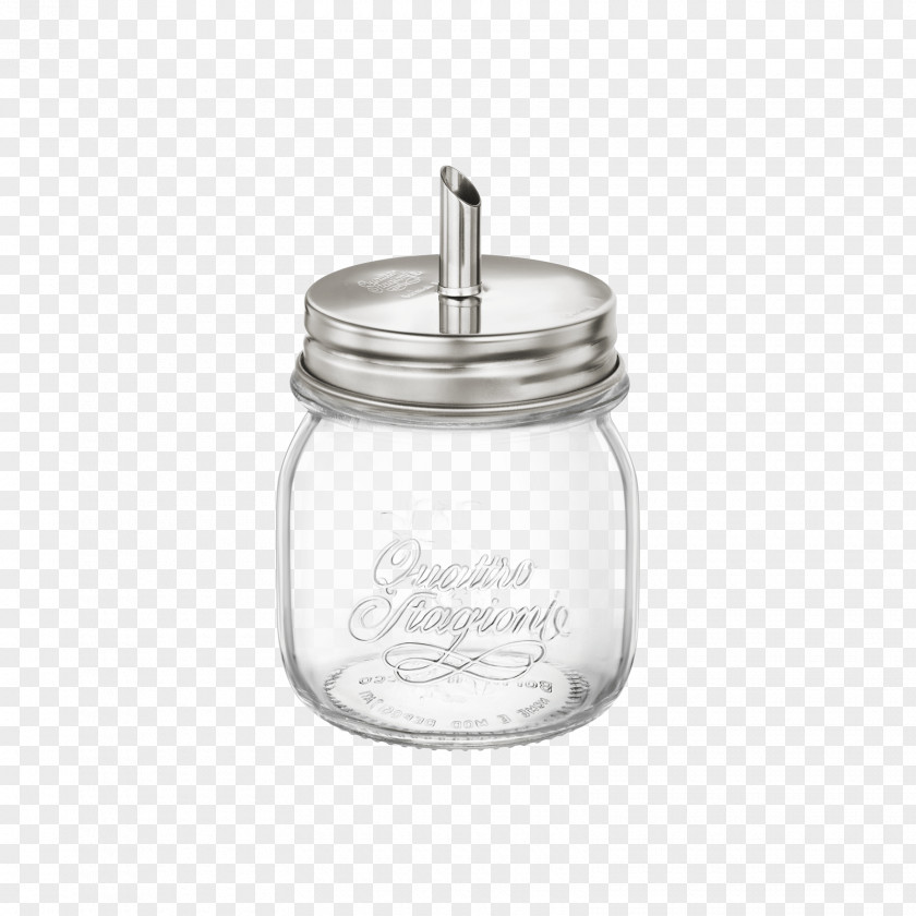 Glass Sugar Bowl Stainless Steel Lid Milliliter PNG