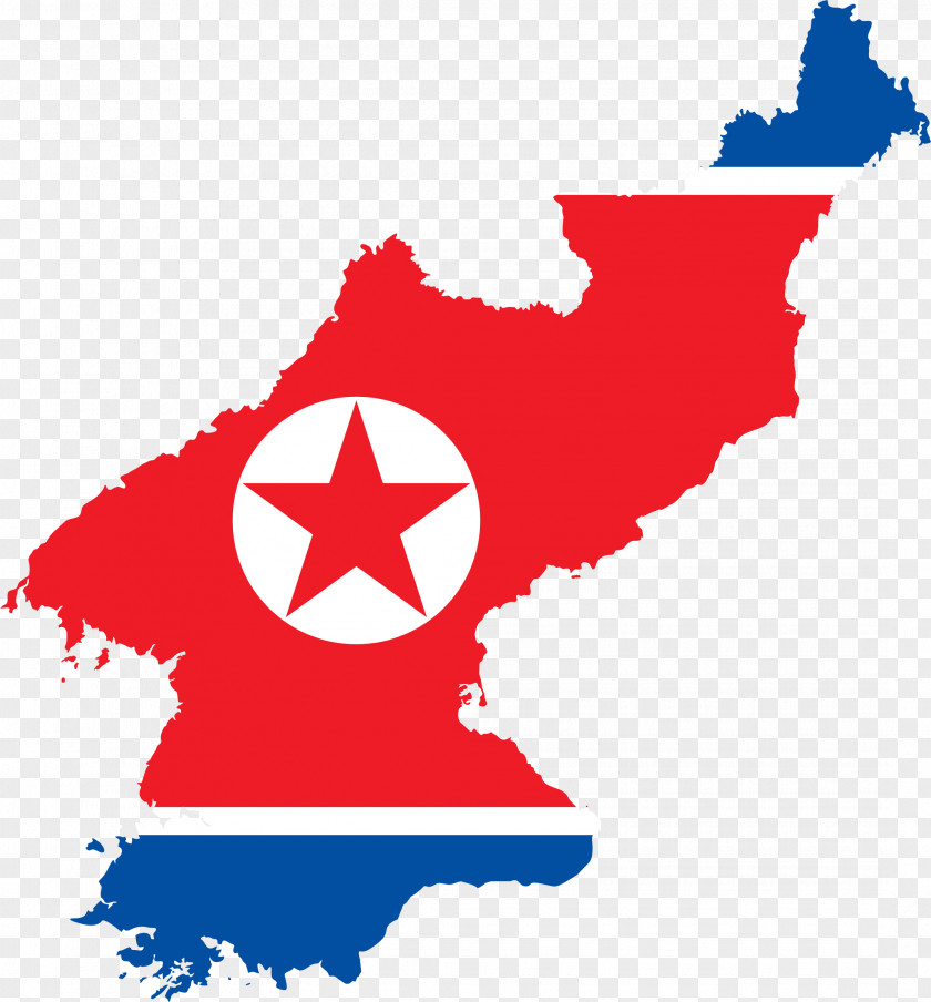 Korean Flag Of North Korea Map South PNG