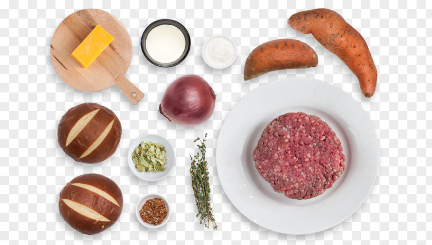 Pretzel Buns Hamburger Recipe Mustard Food PNG