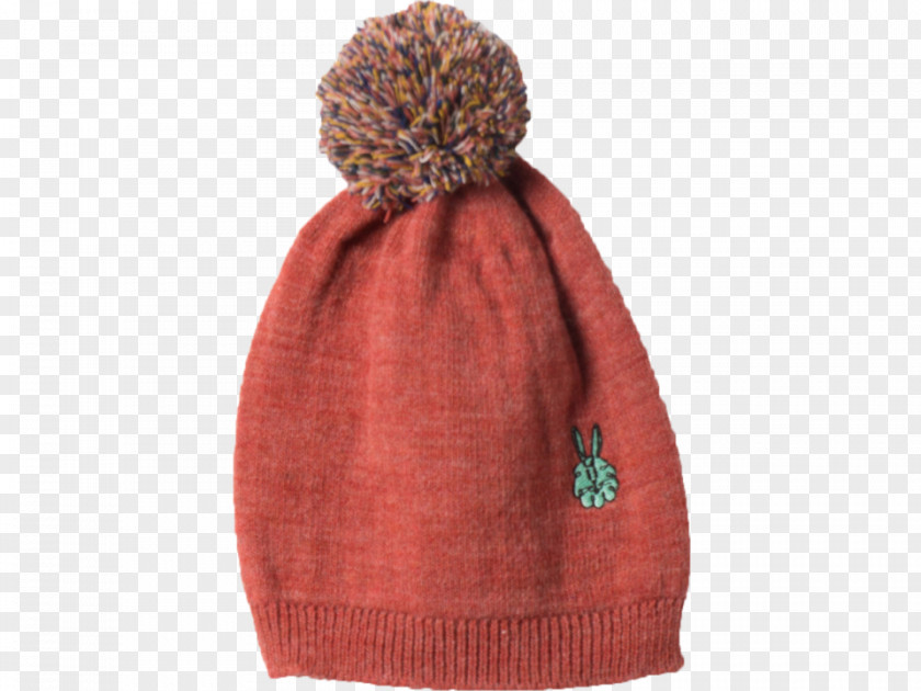 Beanie Knit Cap Red Brown PNG