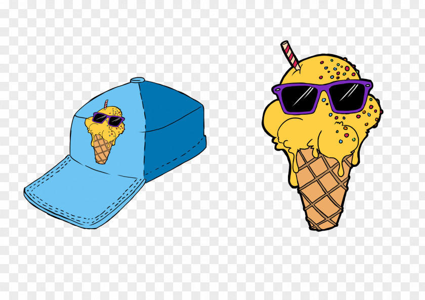 Design Ice Cream Cones Headgear Clip Art PNG