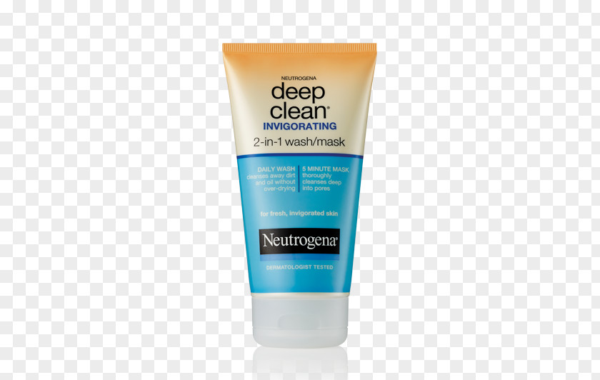 Lather Neutrogena Deep Clean Cream Cleanser Exfoliation Lotion Sunscreen PNG