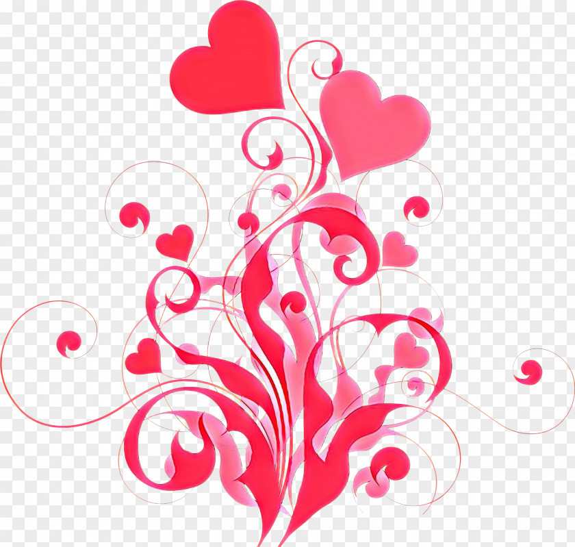 Love Magenta Background Heart PNG