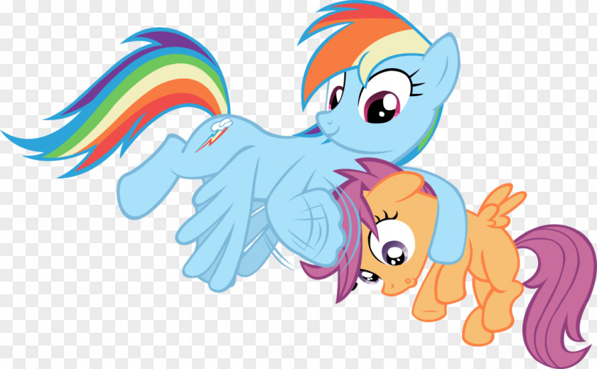 My Little Pony Rainbow Dash Scootaloo Art PNG