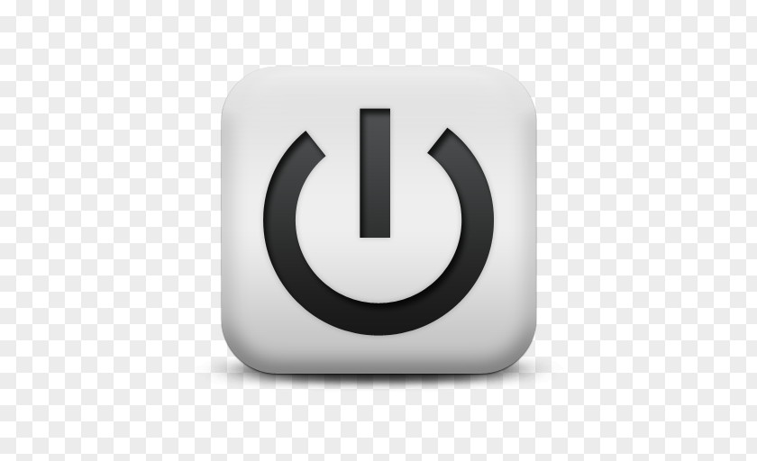 Off-white Power Symbol Button Clip Art PNG