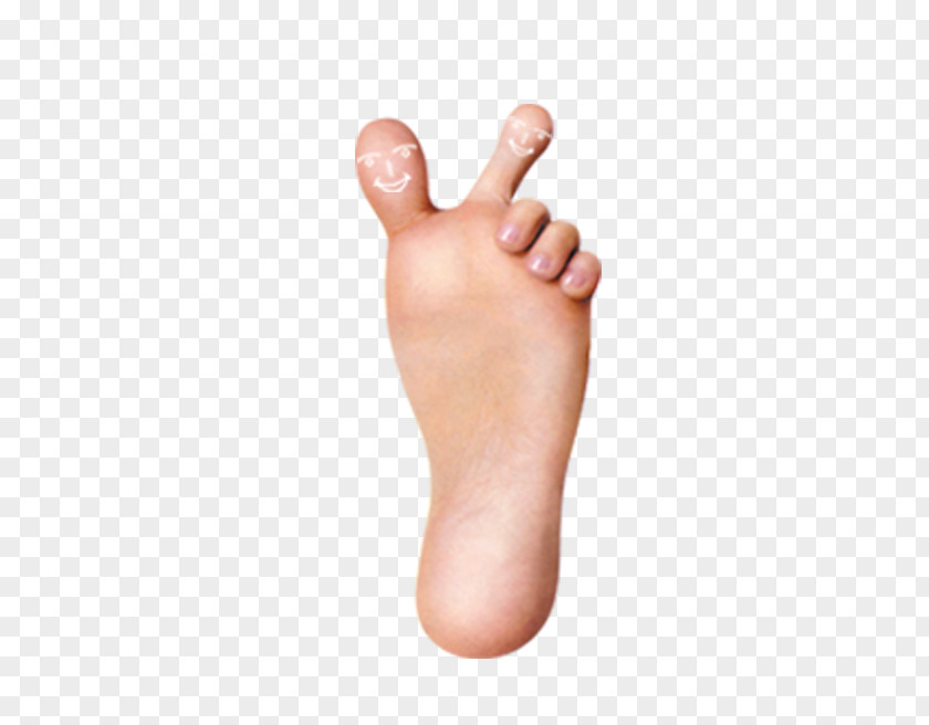 Smiling Face Of Little Feet Thumb Foot Toe PNG