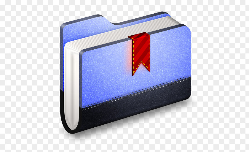 Bookmark Blue Folder Electric Cobalt PNG